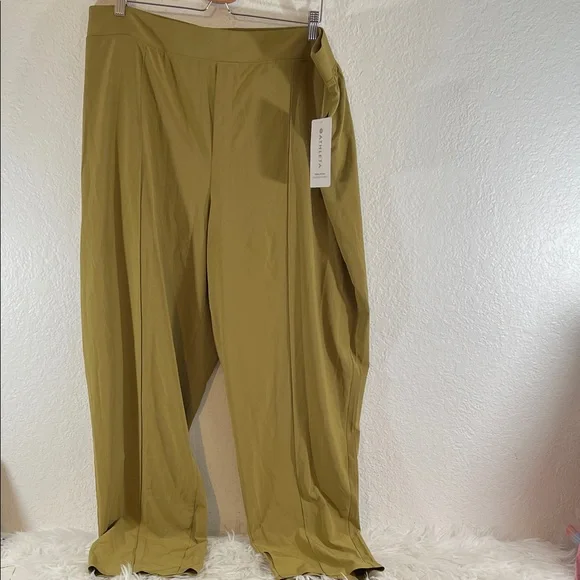 ATHLETA Vienna Slim Split Hem Lightweight Stretch Travel Pants Size 20 NEW - Picture 2 of 16